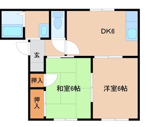 メゾンコスモの物件間取画像